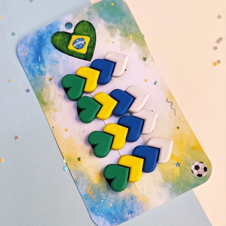 PAR HAIR CLIP CORAÇÃO CANARINHO - Imagem 3
